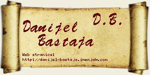 Danijel Bastaja vizit kartica